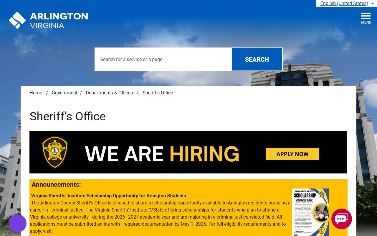 Arlington County Booking Reports Arlington County Sheriff's Office