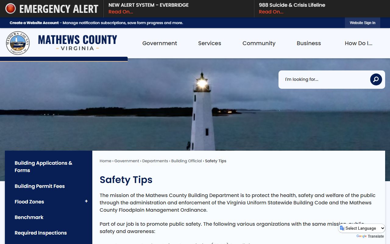 Mathews County Circuit Court page used for Mathews County Booking Reports