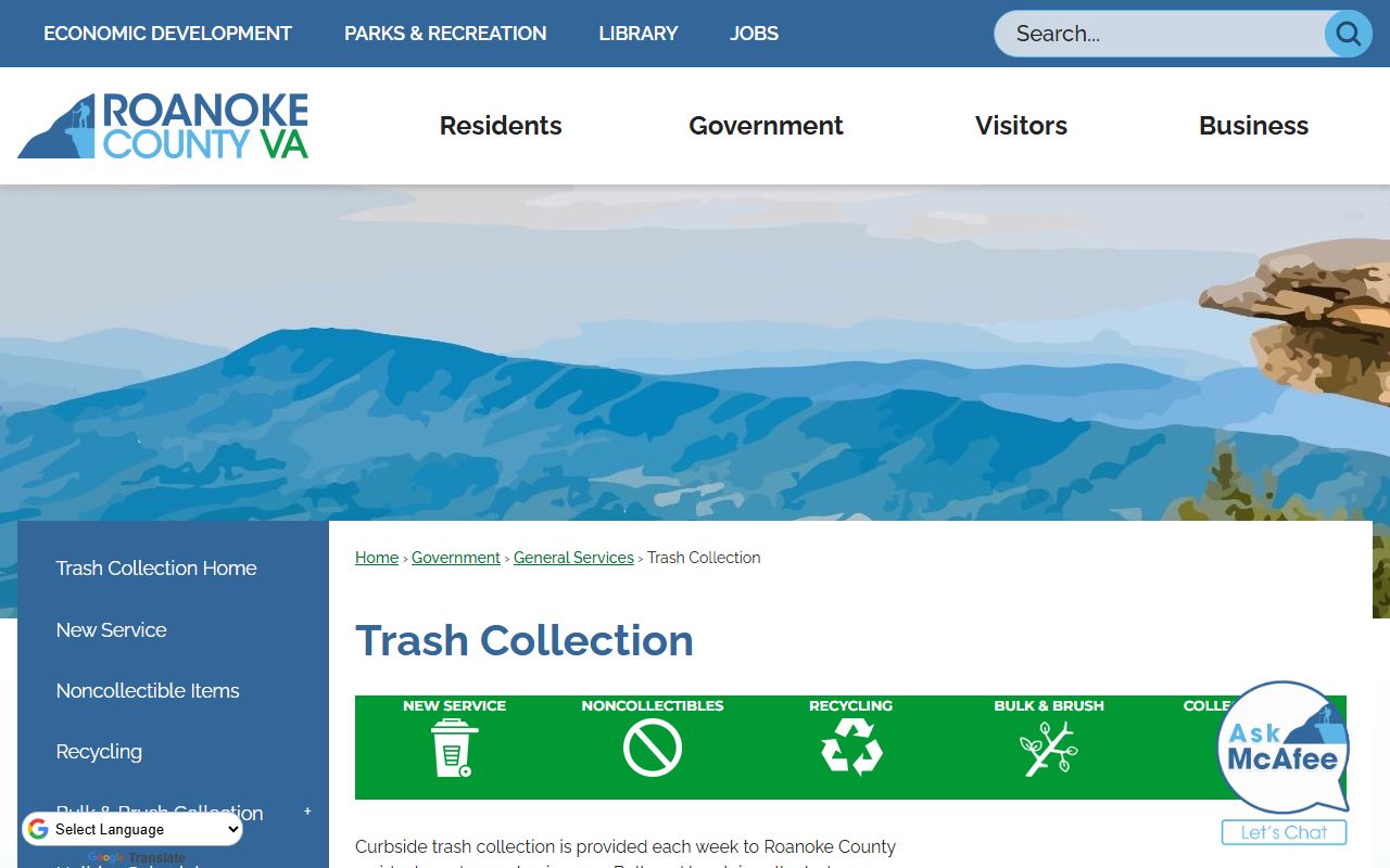 Roanoke County Booking Reports source page for Roanoke County Police Department