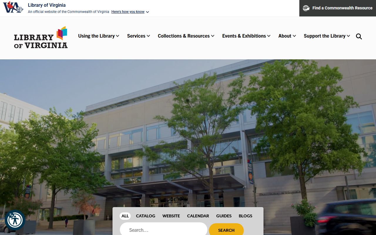 Library of Virginia archives for Virginia booking reports